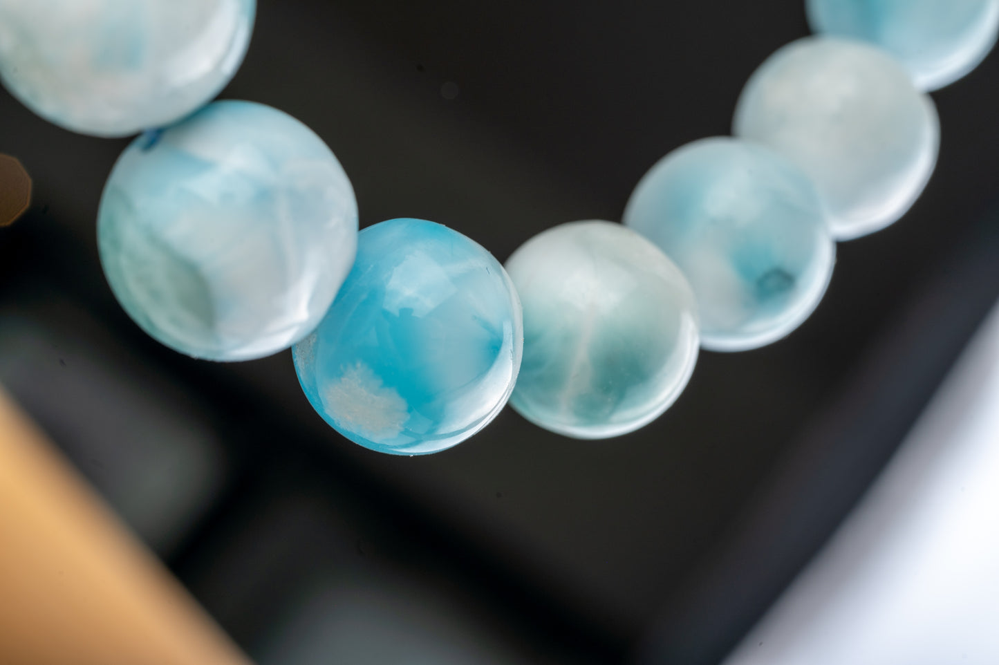 Bracelet de Collection en Larimar de République Dominicaine