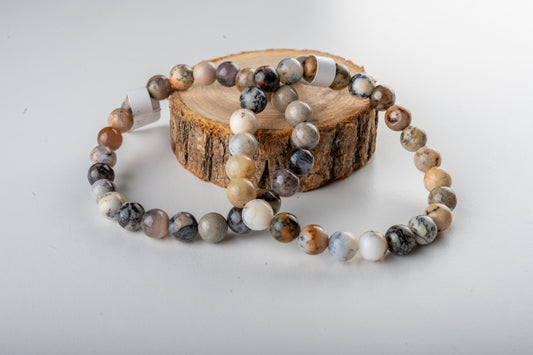 Bracelet en Agate dendrite - Croissance et équilibre