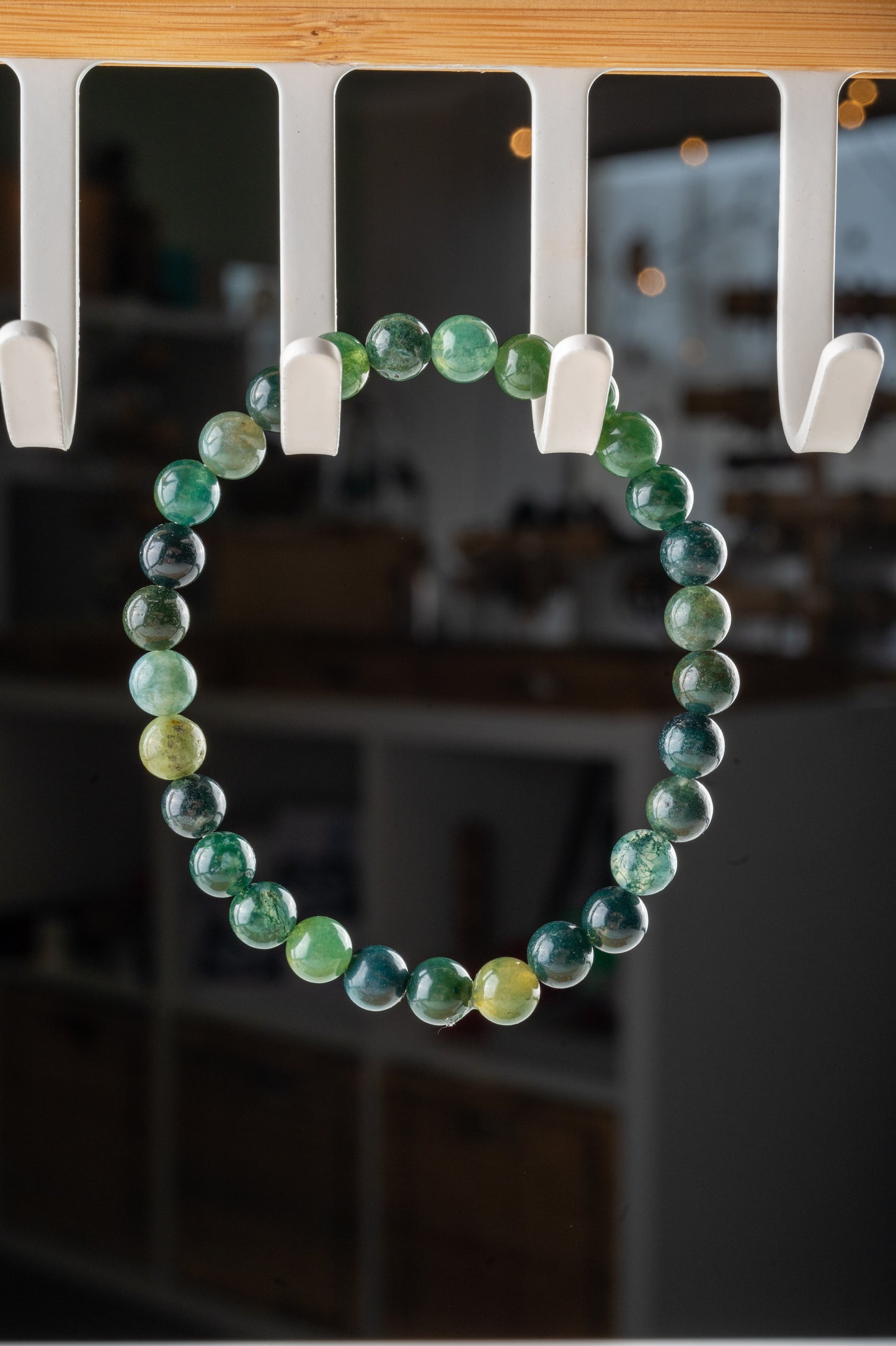 Bracelet en Agate Mousse - Connexion à la nature