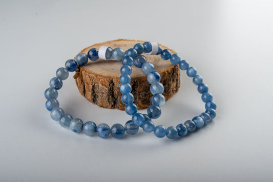 Bracelet en Cyanite Bleue – Harmonie & Protection Spirituelle