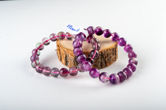 Bracelet Fluorite violette - Clarté Mentale