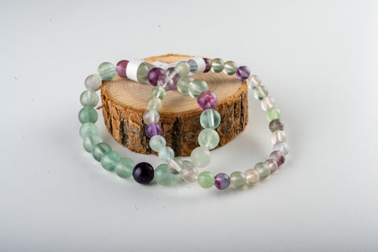 Bracelet Fluorite multicolore - Concentration