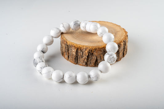 Bracelet en Howlite – Apaisement & Harmonie Intérieure