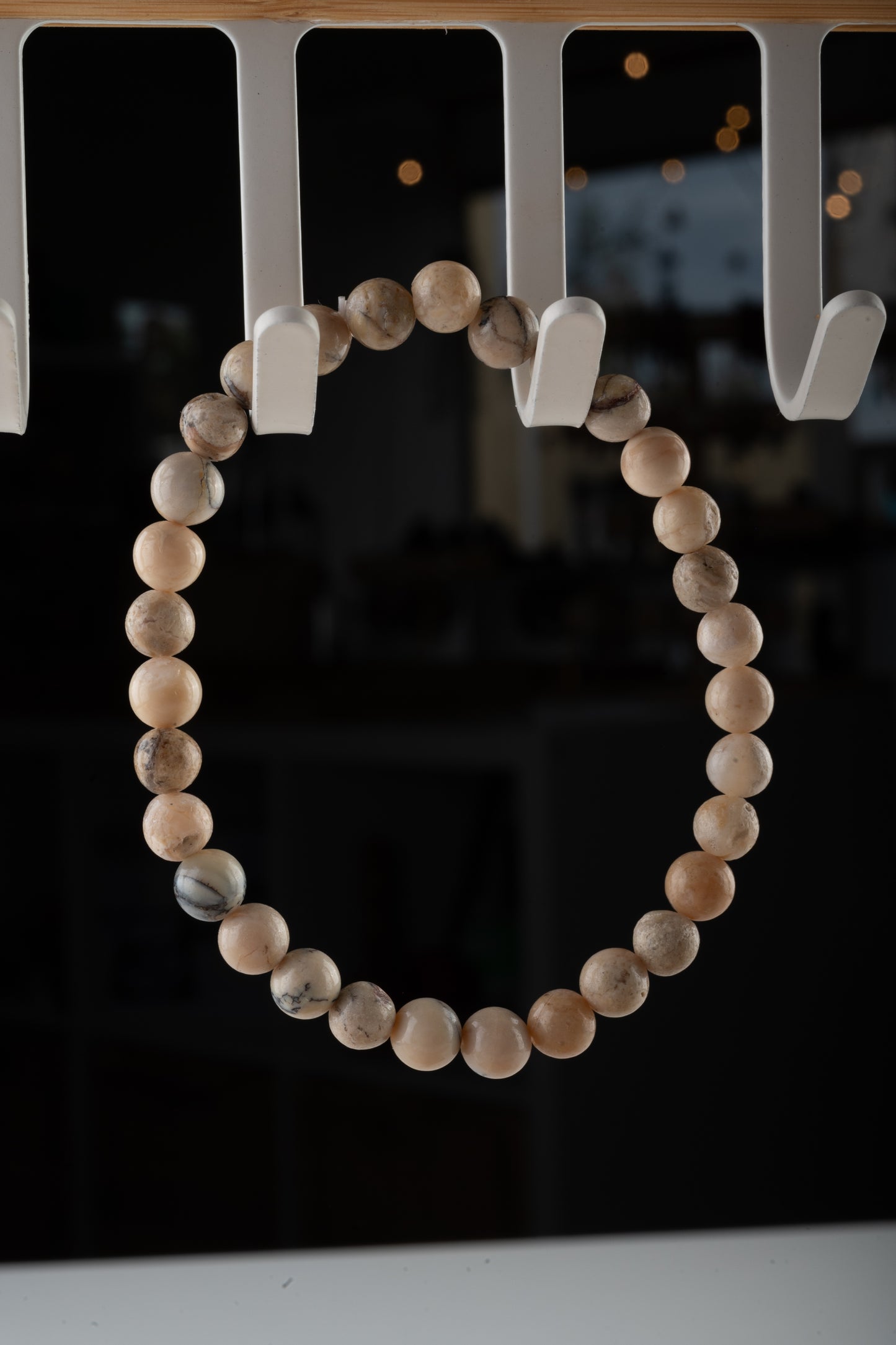 Bracelet en Opale Beige – Stabilité et clarté émotionnelle