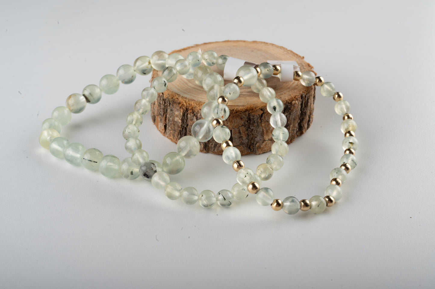 Bracelet en Prehnite - Vitalité et apaisement