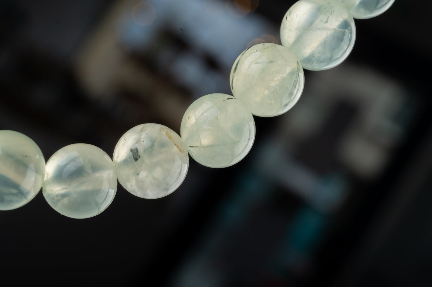 Bracelet en Prehnite - Vitalité et apaisement