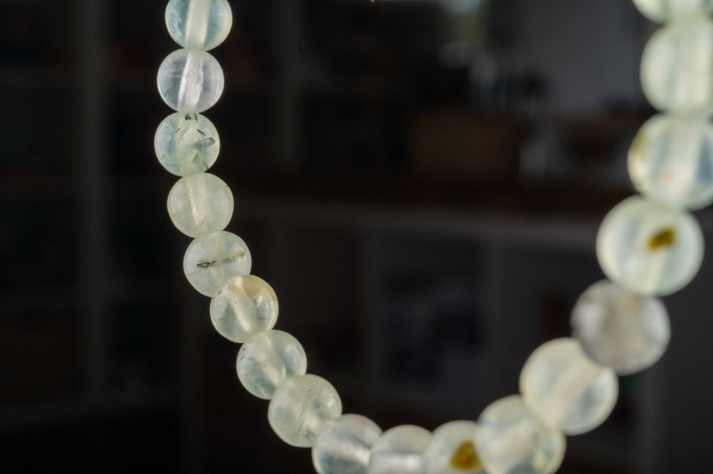 Bracelet en Prehnite - Vitalité et apaisement