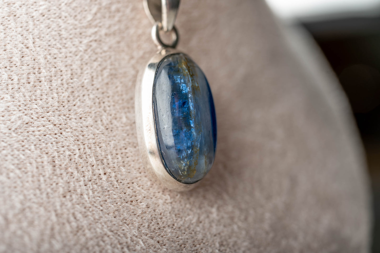 Pendentif Argent Cyanite bleue