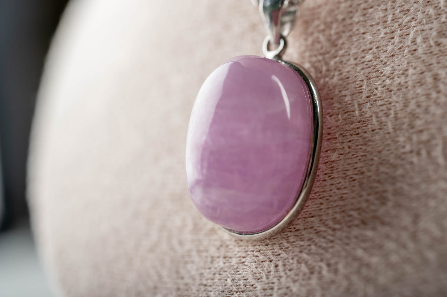 Pendentif Argent Kunzite