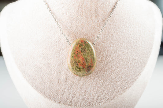 Pendentif en Unakite