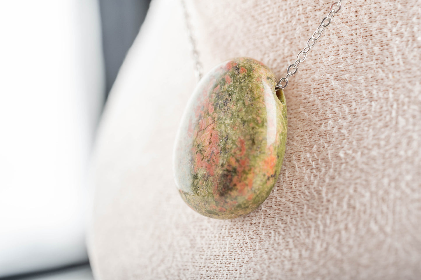 Pendentif en Unakite