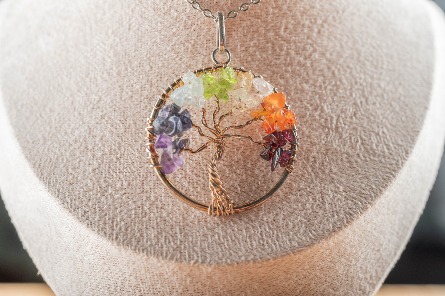 Pendentif Arbre de Vie 7 chakras