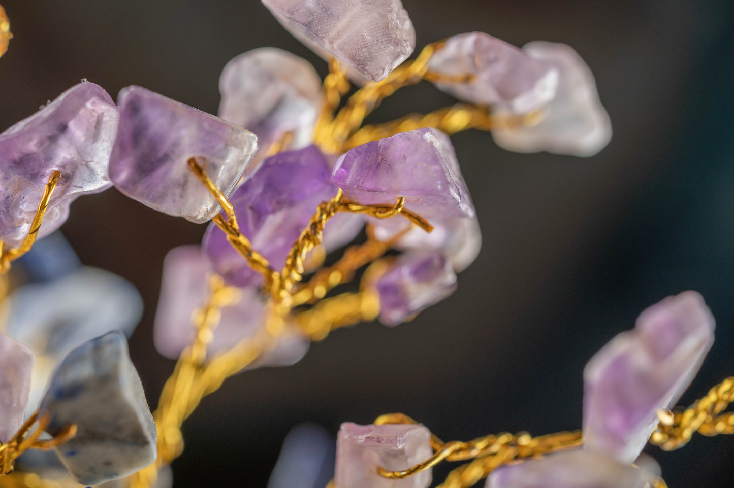 Arbre du Bonheur 7 Chakras base quartz