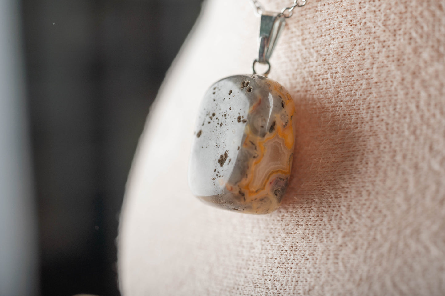 Pendentif en Agate Crazy Lace